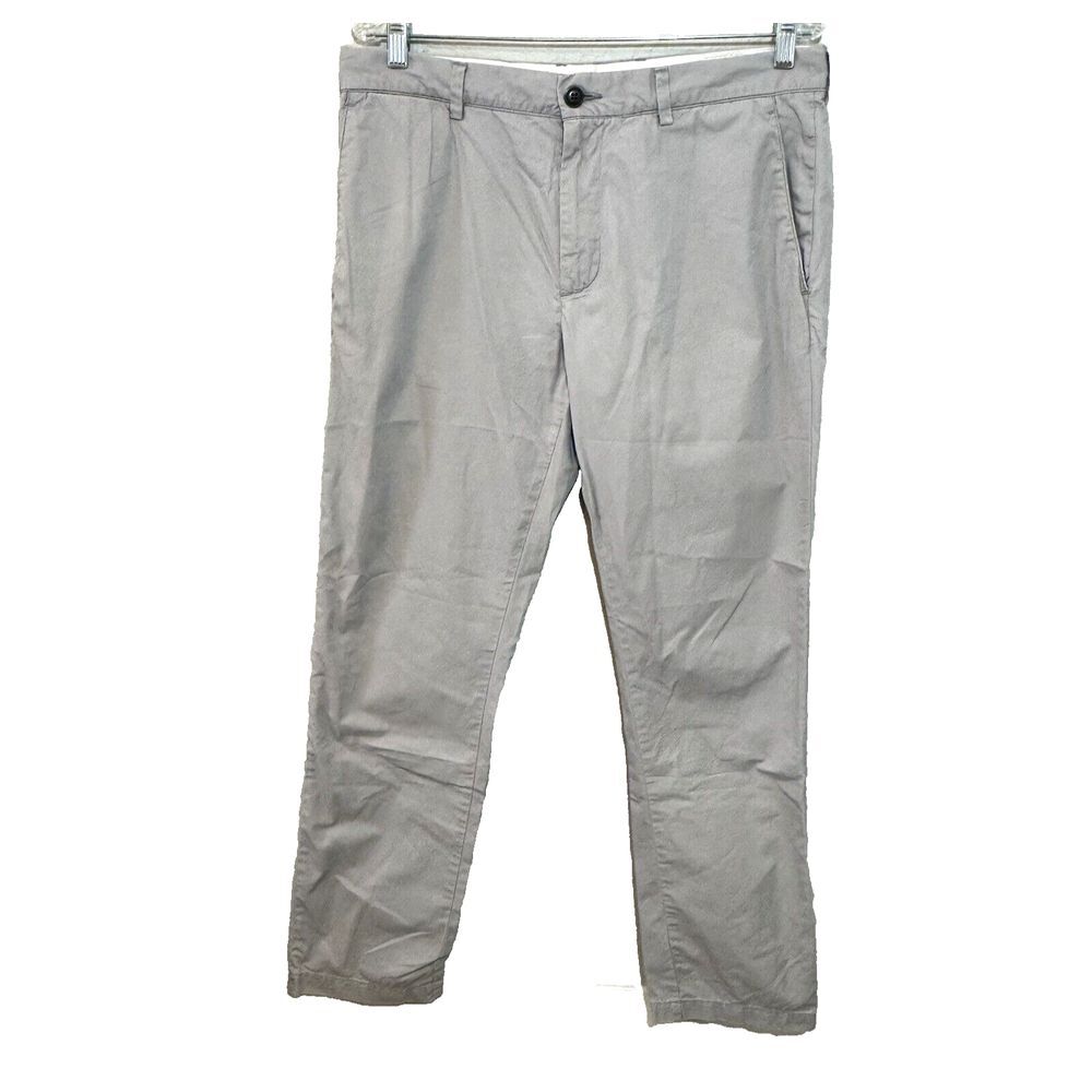 Club Monaco Cotton Chinos, Gray, Mens 32W x 32L